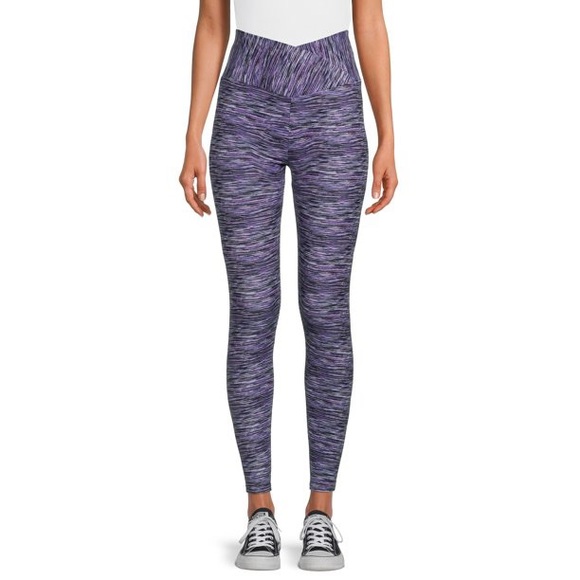 No Boundaries Juniors' Sueded Crossover Ankle Leggings - Picture 1 of 8